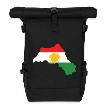 Drapeau du Kurdistan Bakur Bashur Rojava Rojhlt Newroz - Sac à dos roll top - noir - Devant
