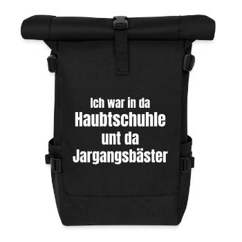 Pour les anciens collégiens à la réunion de classe - Sac à dos roll top - noir - Devant