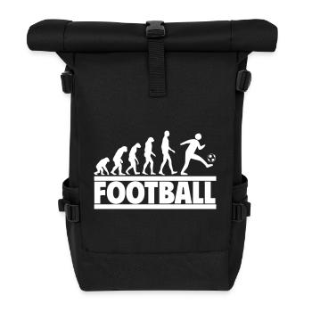 Évolution du football : de l’humain au joueur de football - Sac à dos roll top - noir - Devant