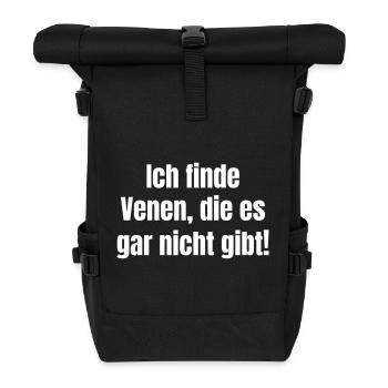 Je trouve des veines qui n’existent même pas ! - Sac à dos roll top - noir - Devant