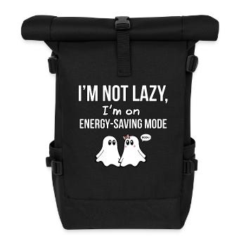 GHOST QUOTES 08 - Roll Top Backpack - black - Front