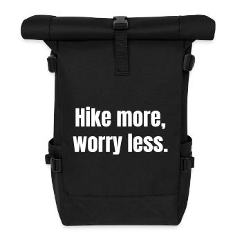 Faites plus de randonnées, moins d’inquiétude. - Sac à dos roll top - noir - Devant