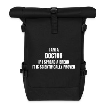 Doctor spread a bread - Roll Top Backpack - black - Front