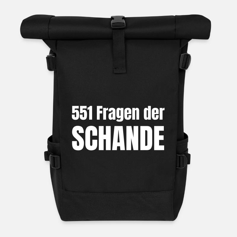 551 Fragen einer Partei - Rolltop Rucksack - Schwarz