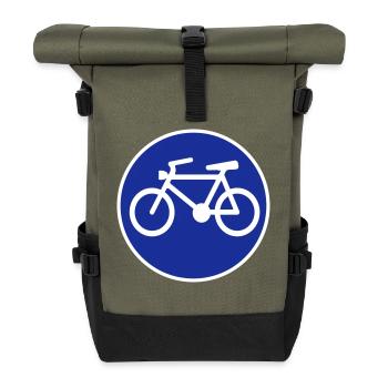 Vélo - Sac à dos roll top - olive/noir - Devant