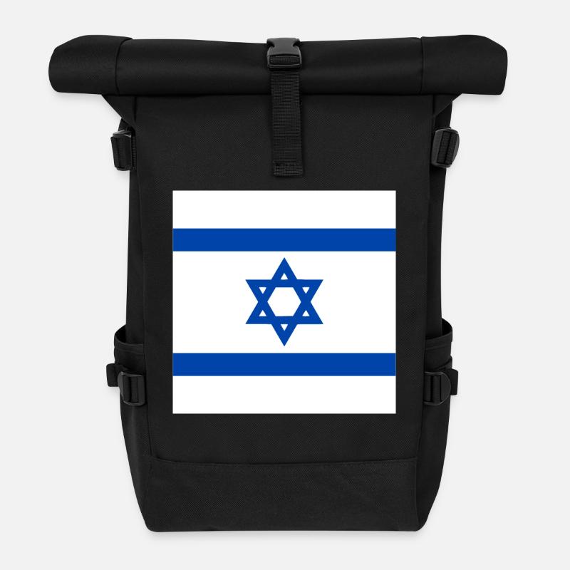 ISRAEL FLAGGE - Rolltop Rucksack - Schwarz