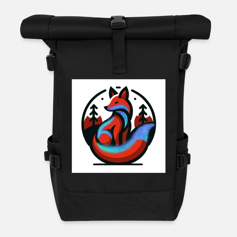 Wandelfuchs - Rolltop Rucksack - Schwarz