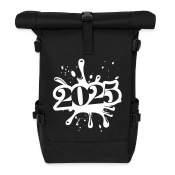 2025 klecks - Rolltop Rucksack - Schwarz - Vorne