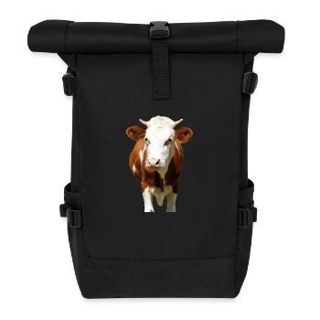 Cow Cow Head - Roll Top Backpack - black - Front
