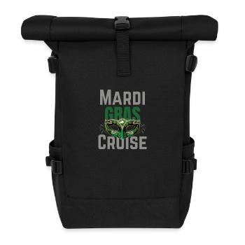 Mardi Gras Cruise 2024 Passende Familienfeier - Rolltop Rucksack - Schwarz - Vorne