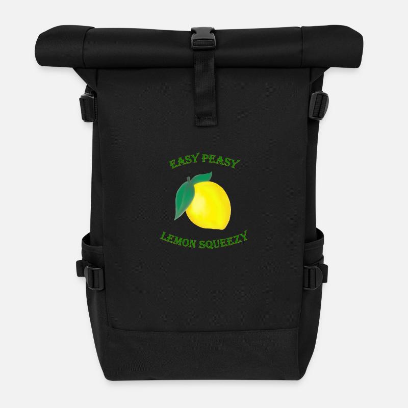Easy Peasy Lemon Squeezy - Rolltop Rucksack - Schwarz