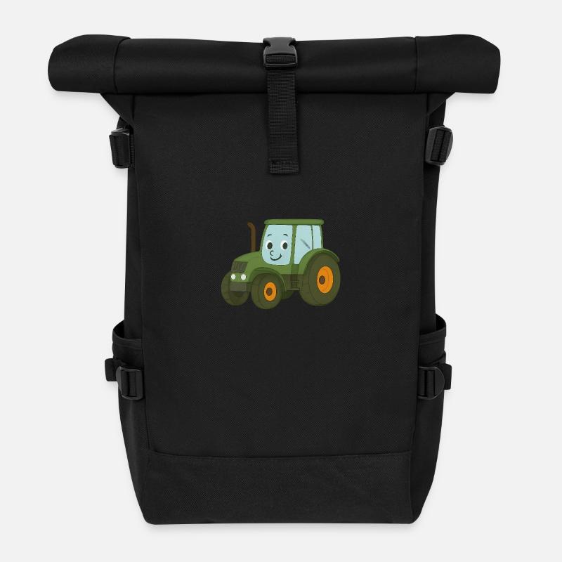 Tracteur - Sac à dos roll top - noir