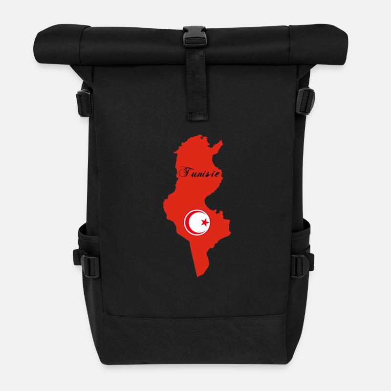 Tunisie - Sac à dos roll top - noir