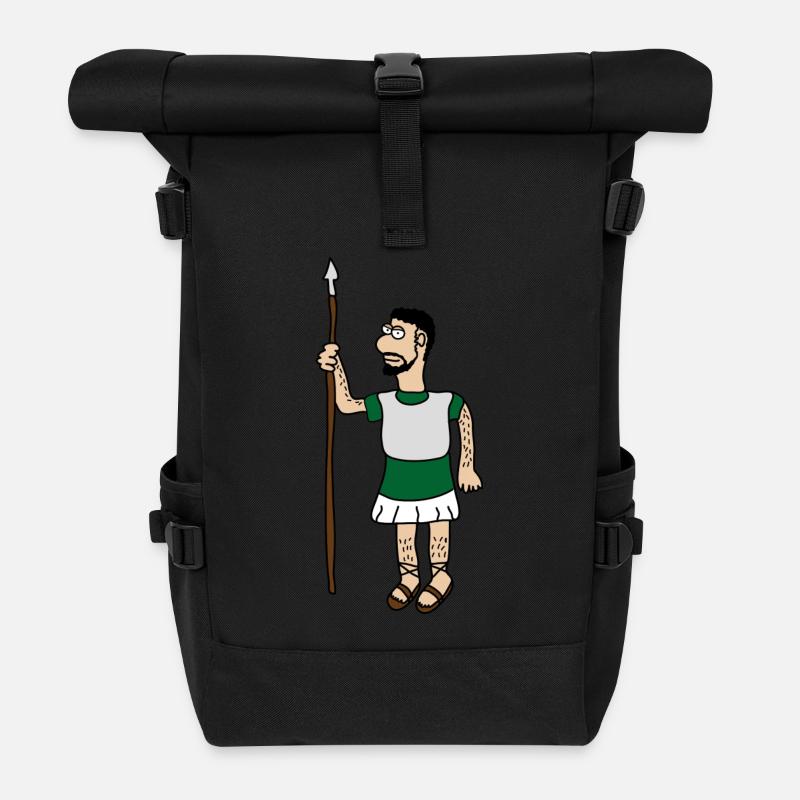 Romains - Sac à dos roll top - noir