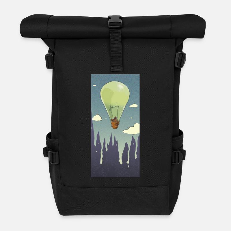 Ampoule ballon - Sac à dos roll top - noir