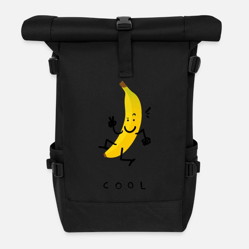 kühler Banana - Rolltop Rucksack - Schwarz