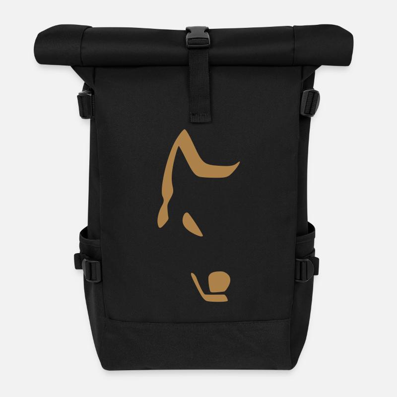 loup - Sac à dos roll top - noir