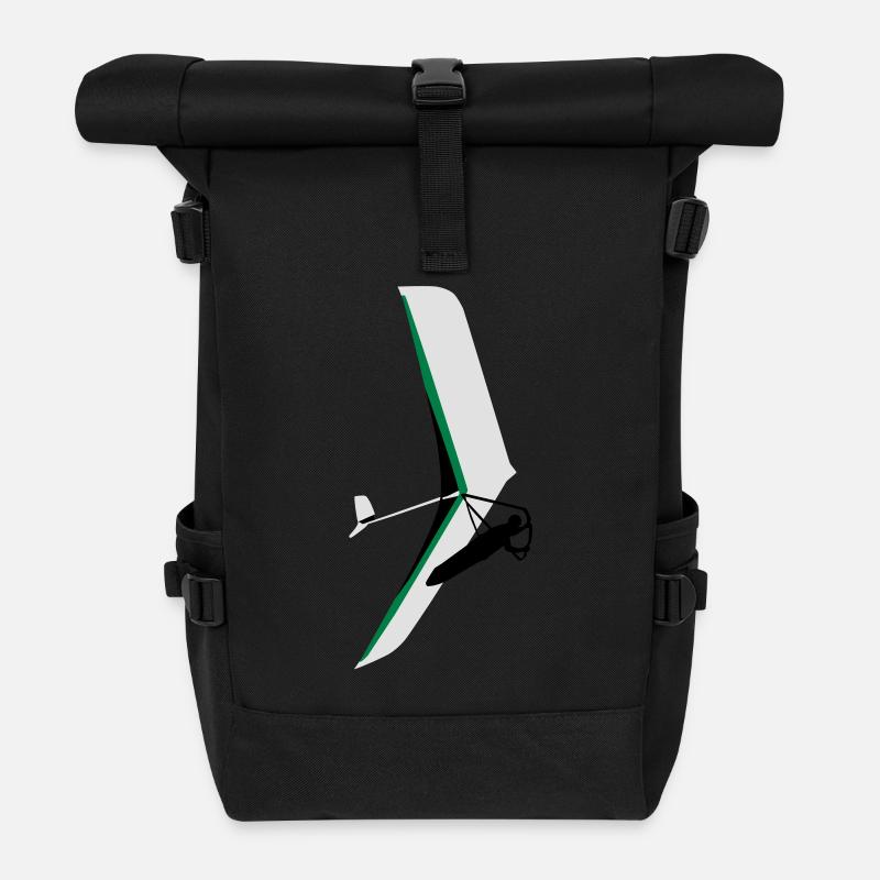Hängegleiter / Hangglider / Drachen Atos - Rolltop Rucksack - Schwarz