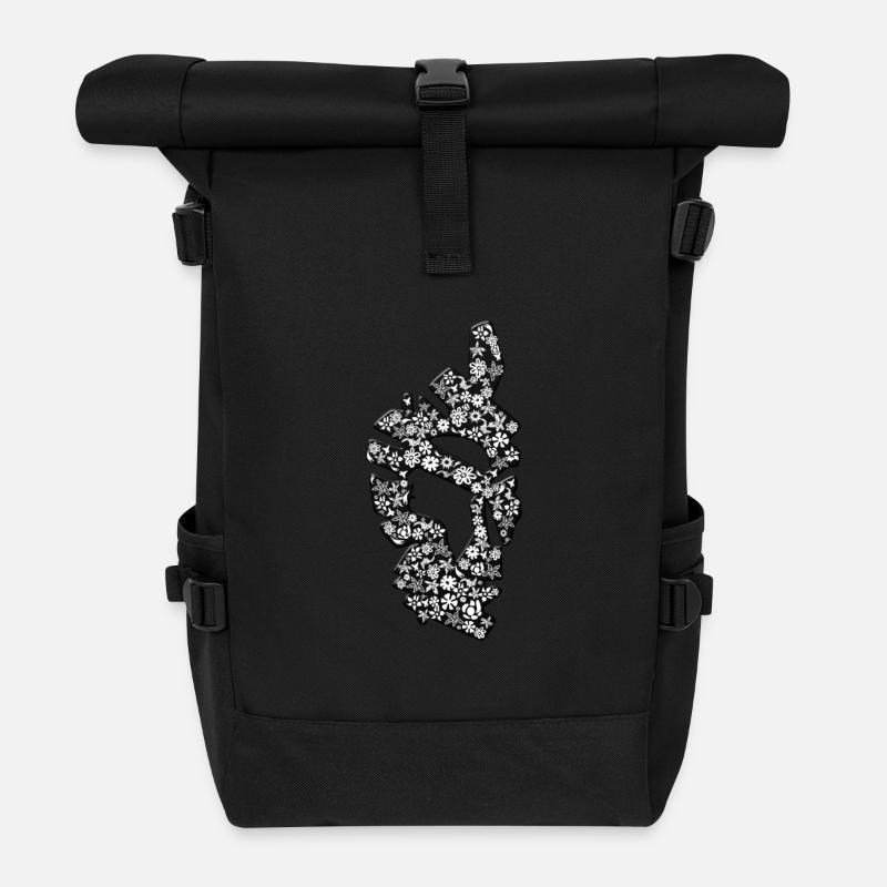 Korsika - Rolltop Rucksack - Schwarz