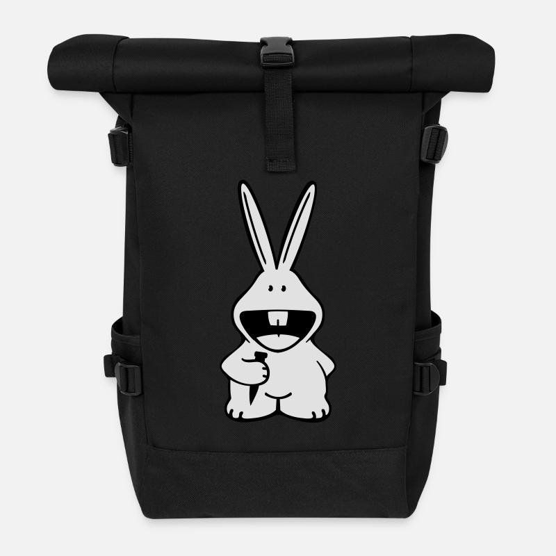 Rabbit - Rolltop Rucksack - Schwarz