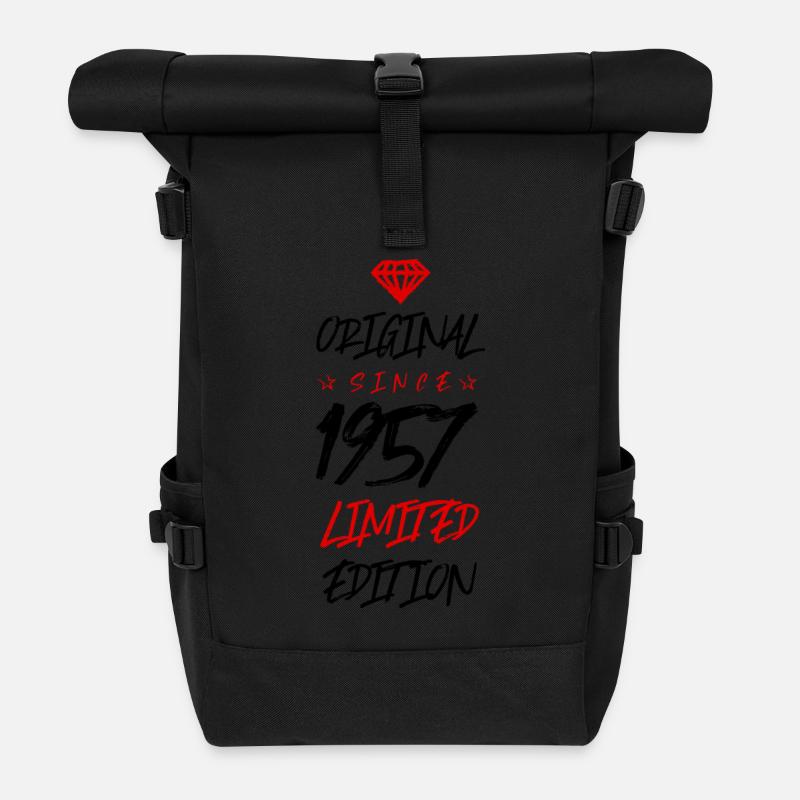 1957 Limited Edition - Roll Top Backpack - black