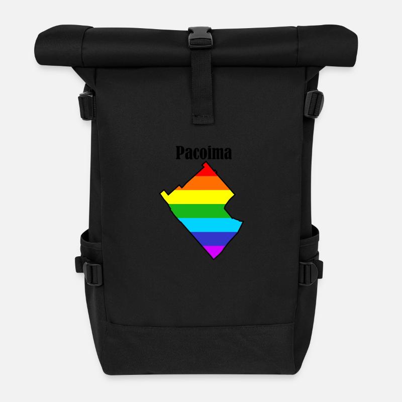 Pacoima - Rolltop Rucksack - Schwarz