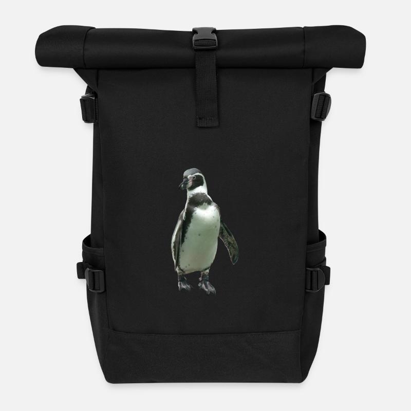 penguin - Roll Top Backpack - black