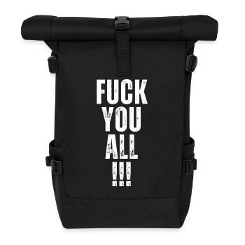 Allez vous faire foutre tous - Sac à dos roll top - noir - Devant