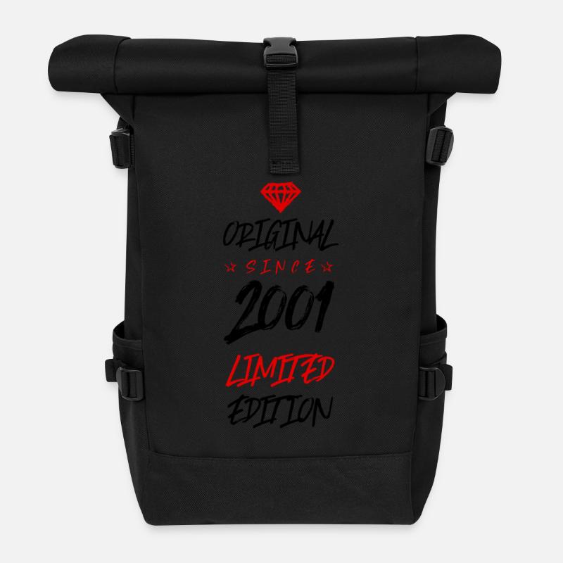 2001 limited edition - Rolltop Rucksack - Schwarz