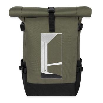 ModernArt - Rolltop Rucksack - Olive/Schwarz - Vorne