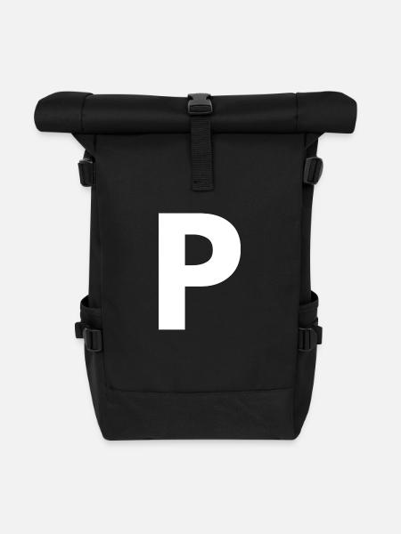 P - Roll Top Backpack - black