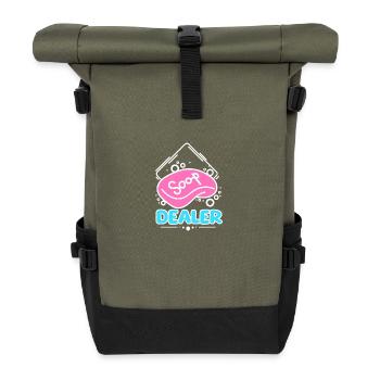 Savonnier marchand de savon - Sac à dos roll top - olive/noir - Devant