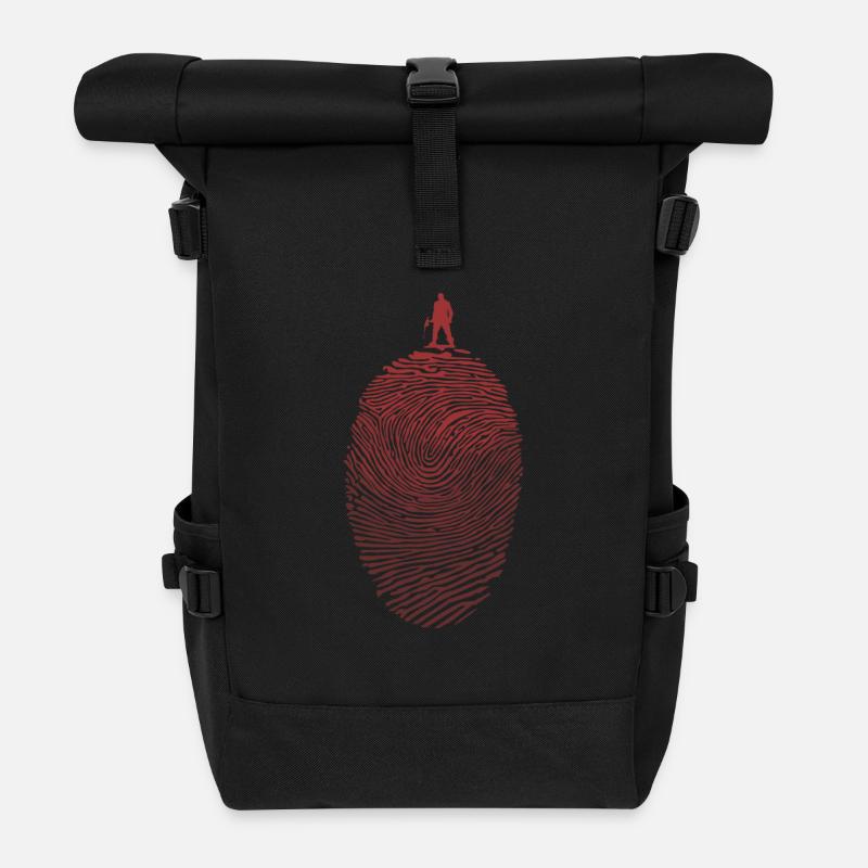 Fingerprint - Axt - Rolltop Rucksack - Schwarz