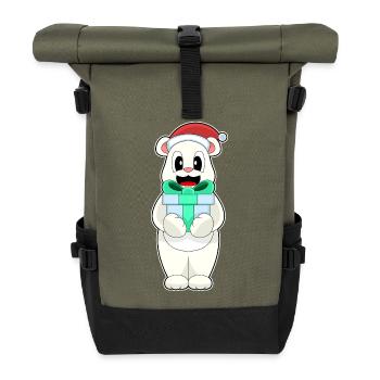 Forfait de Noël de l’ours polaire - Sac à dos roll top - olive/noir - Devant