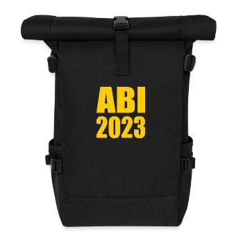 Abi 2023 - Rolltop Rucksack - Schwarz - Vorne