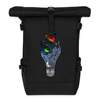 Kosmische Idee - Rolltop Rucksack - Schwarz - Vorne