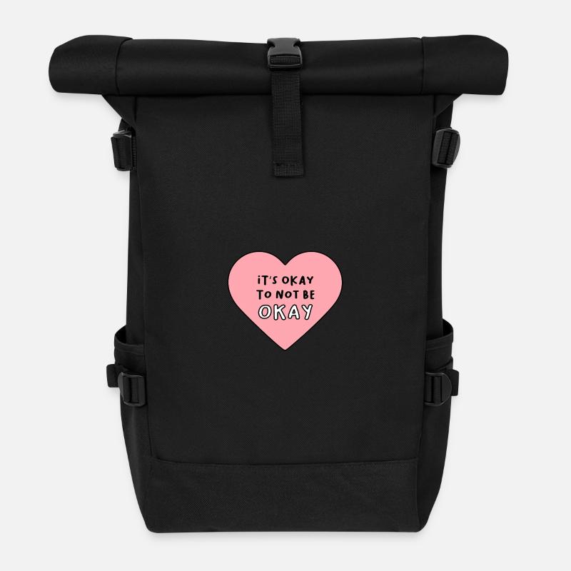 C’est normal de ne pas aller bien - Sac à dos roll top - noir