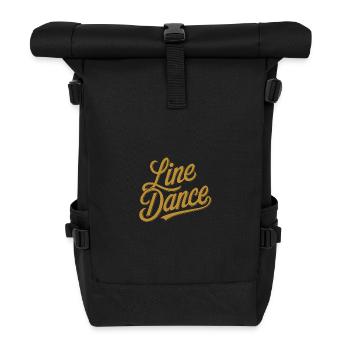 Line Dancing Country Dance - Line Dance Tanzen - Roll Top Backpack - black - Front