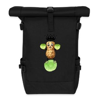 Erdnuss Kohl Gemüse König Kohlkopf witzig - Rolltop Rucksack - Schwarz - Vorne