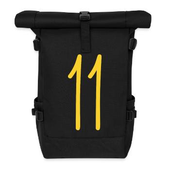 11 - Rolltop Rucksack - Schwarz - Vorne