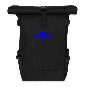 fight antisemitism - Roll Top Backpack - black - Front