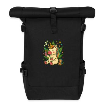 10 - Rolltop Rucksack - Schwarz - Vorne