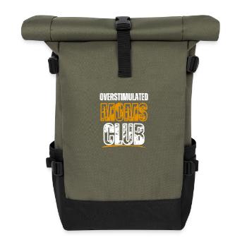 Drôle De Dire Surstimulé Moms Club Maman À La Mode - Sac à dos roll top - olive/noir - Devant