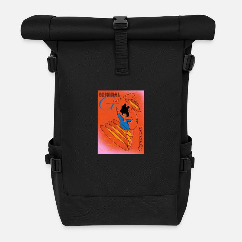 Gymnast - Rolltop Rucksack - Schwarz