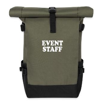 Event staff - Rolltop Rucksack - Olive/Schwarz - Vorne
