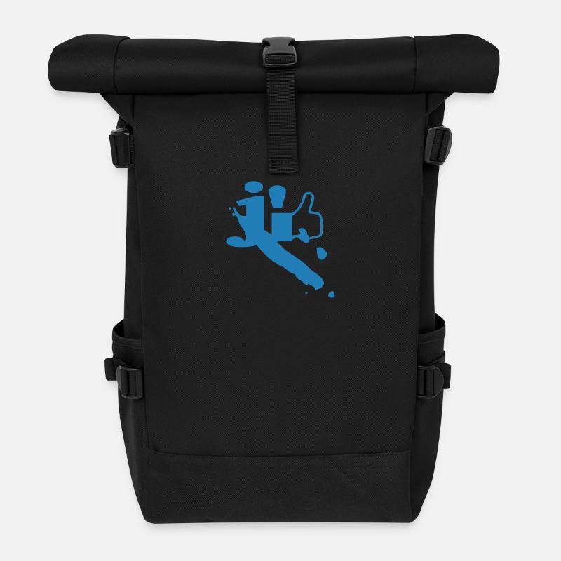 create your own NEW CALEDONIA stuff - Roll Top Backpack - black