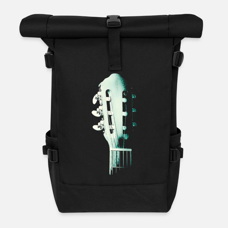 Guitar Spirit - Roll Top Backpack - black