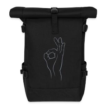 Parfait! Super! Excellente! - Main dans le trou - Sac à dos roll top - noir - Devant