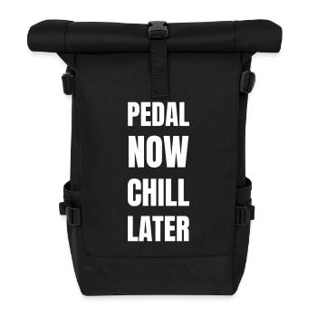 First of all, cycling is done - Roll Top Backpack - black - Front