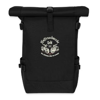 Waffenschmiede Suhl - Simson S51 - Schwalbe KR51 - Rolltop Rucksack - Schwarz - Vorne